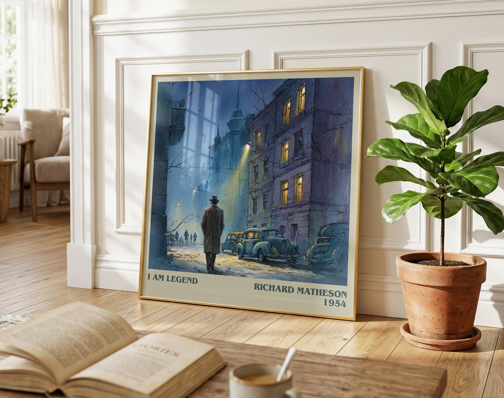 I Am Legend literary poster paired in gallery wall – literary art prints