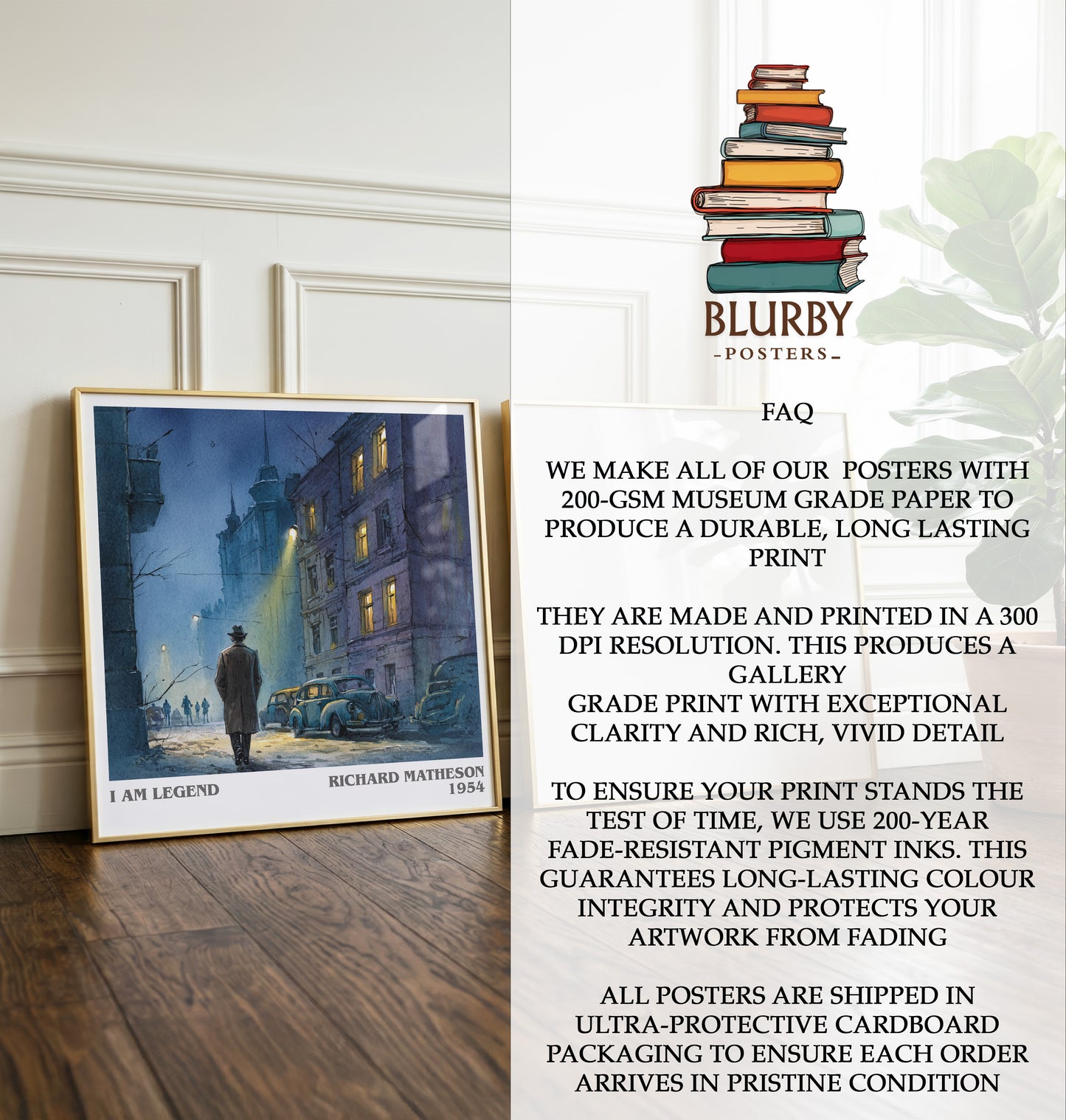 I Am Legend Literary Art Print by Richard Matheson
