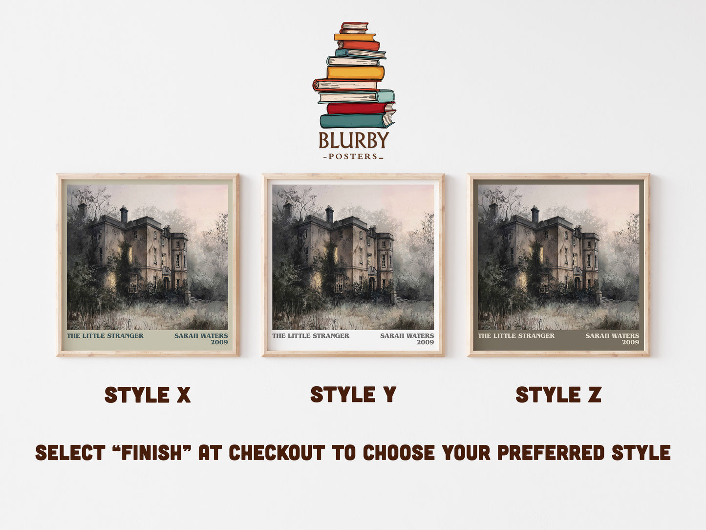 The Little Stranger literary art print colour and style options – Sarah Waters book art
