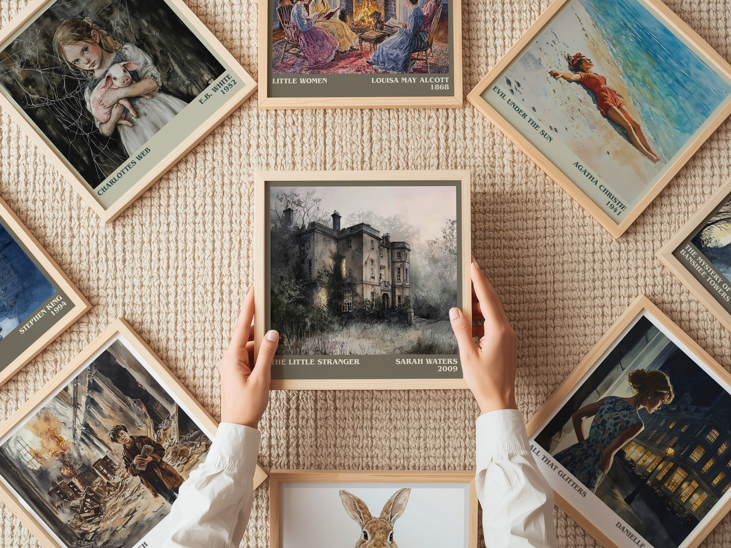 The Little Stranger literary print on bookshelf – Sarah Waters fan gift
