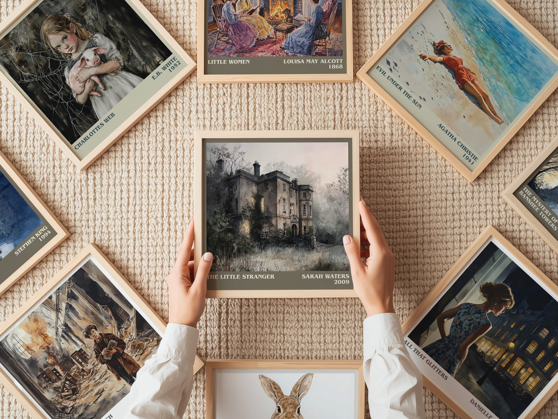 The Little Stranger literary print on bookshelf – Sarah Waters fan gift