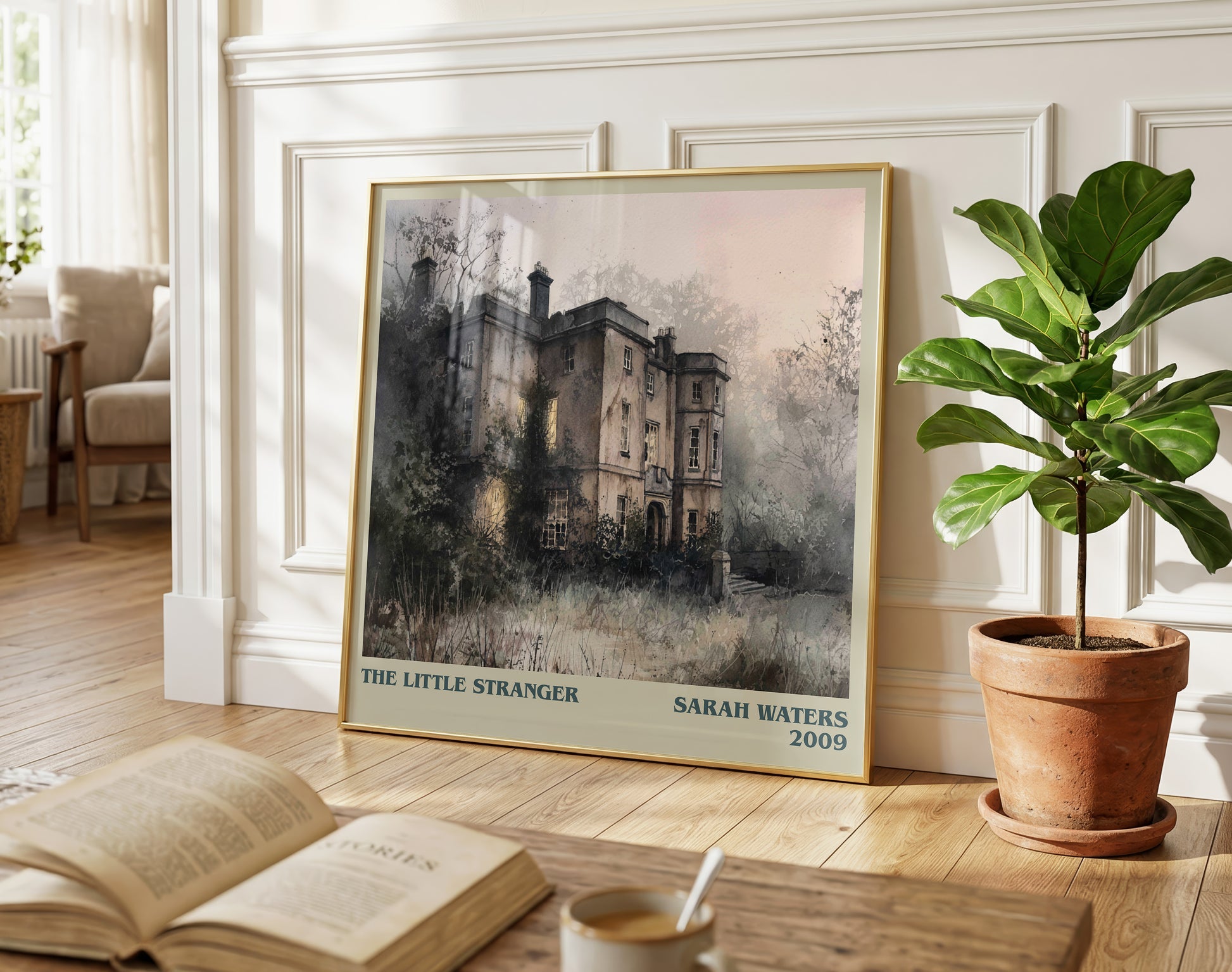 The Little Stranger literary poster paired in gallery wall – literary art prints