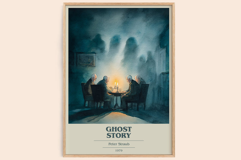 Ghost Story book cover book poster by Peter Straube – framed literary art print