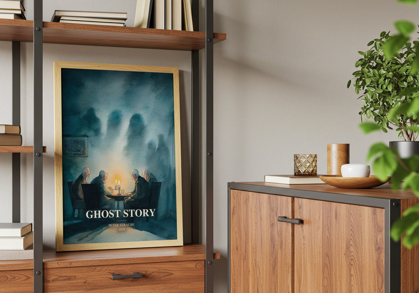 Ghost Story book watercolour illustration paper finish options – matte satin gloss