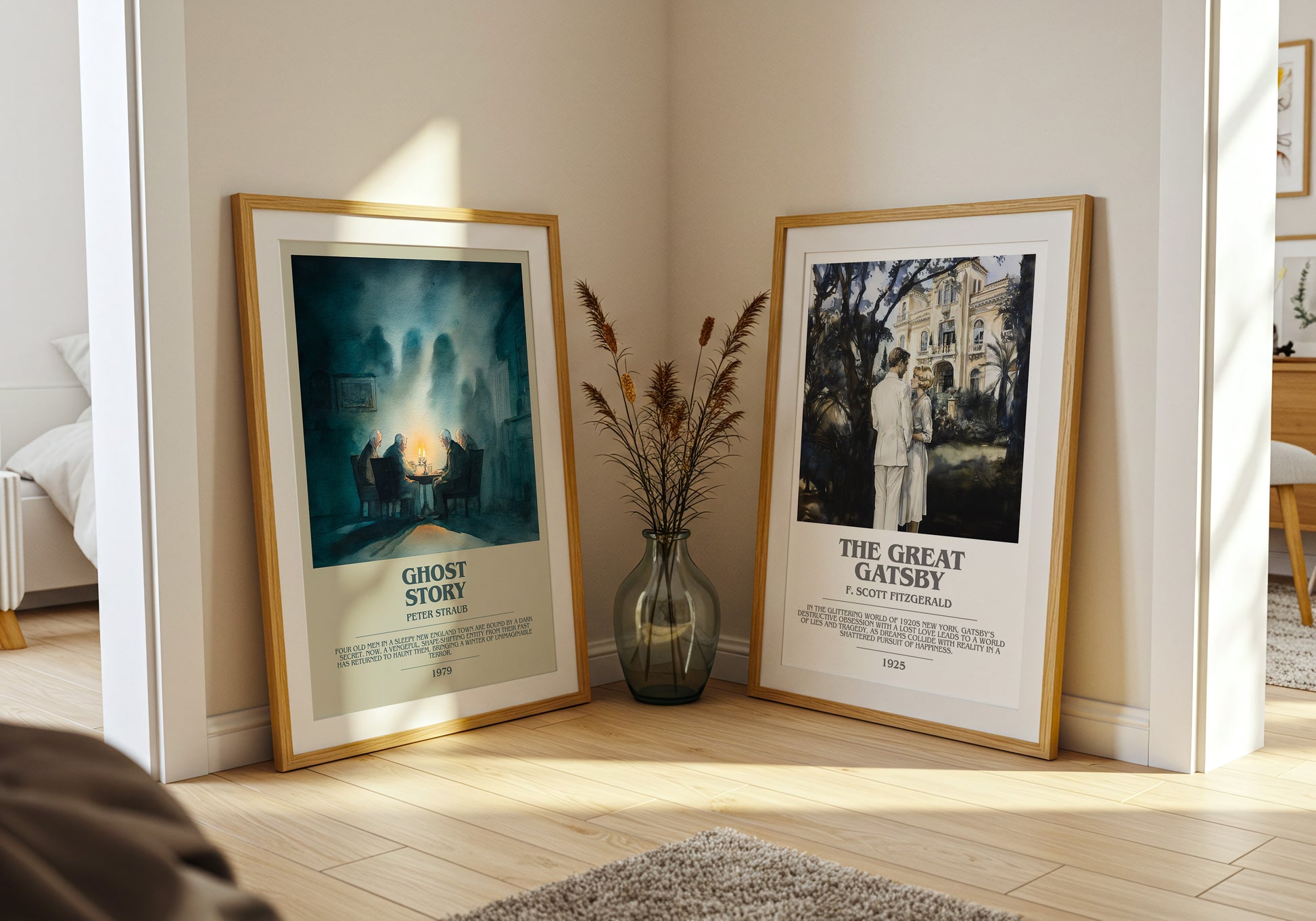 Ghost Story bookish book poster framed on wall – romance wall art