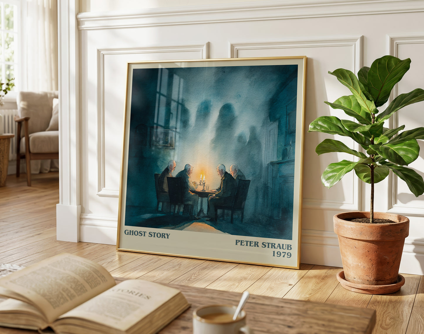 Ghost Story literary poster paired in gallery wall – literary art prints