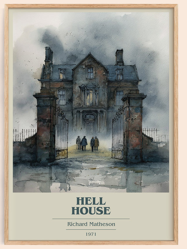 Hell House Book Cover Poster by Richard Matheson