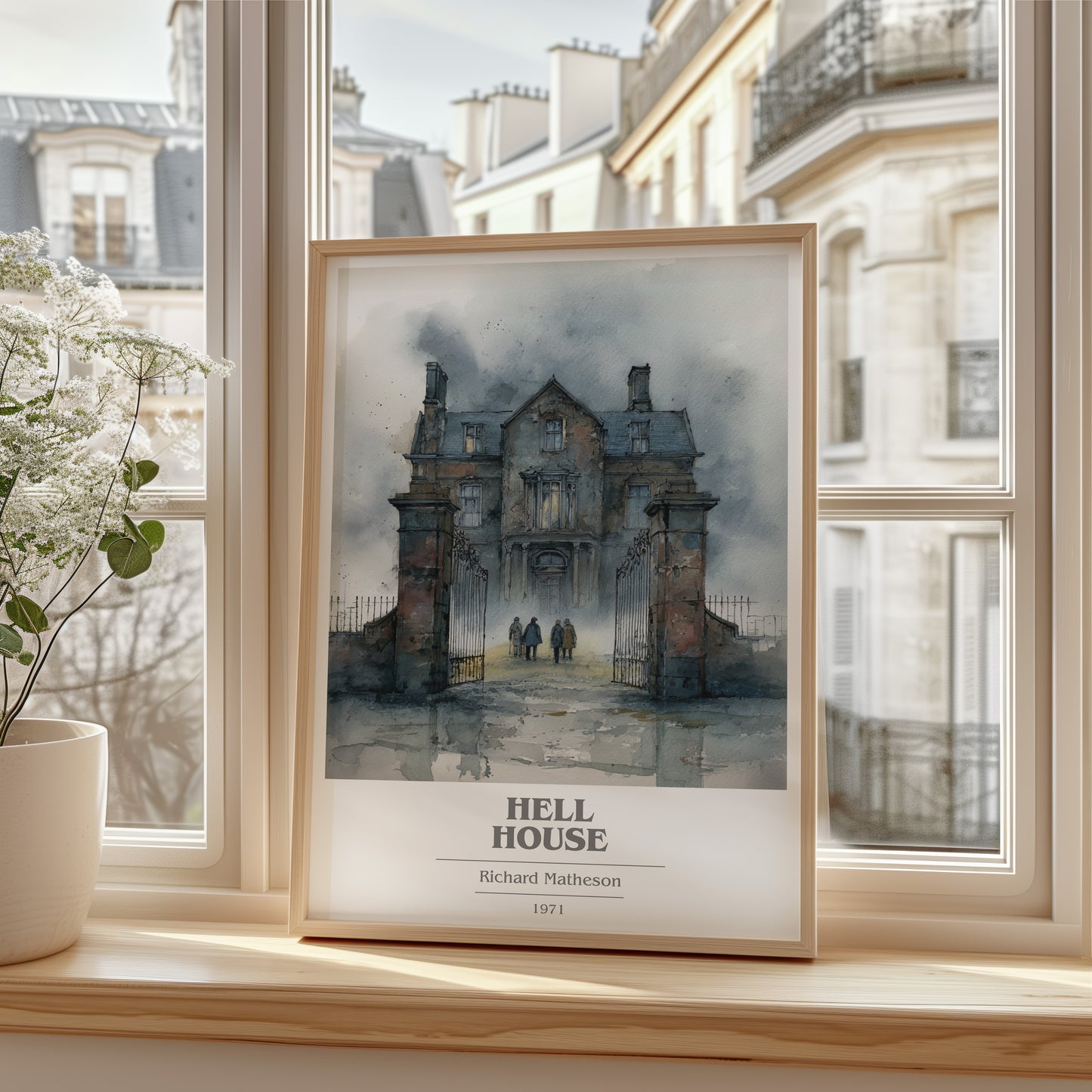 Hell House book cover poster colour and style options – Richard Matheson book art