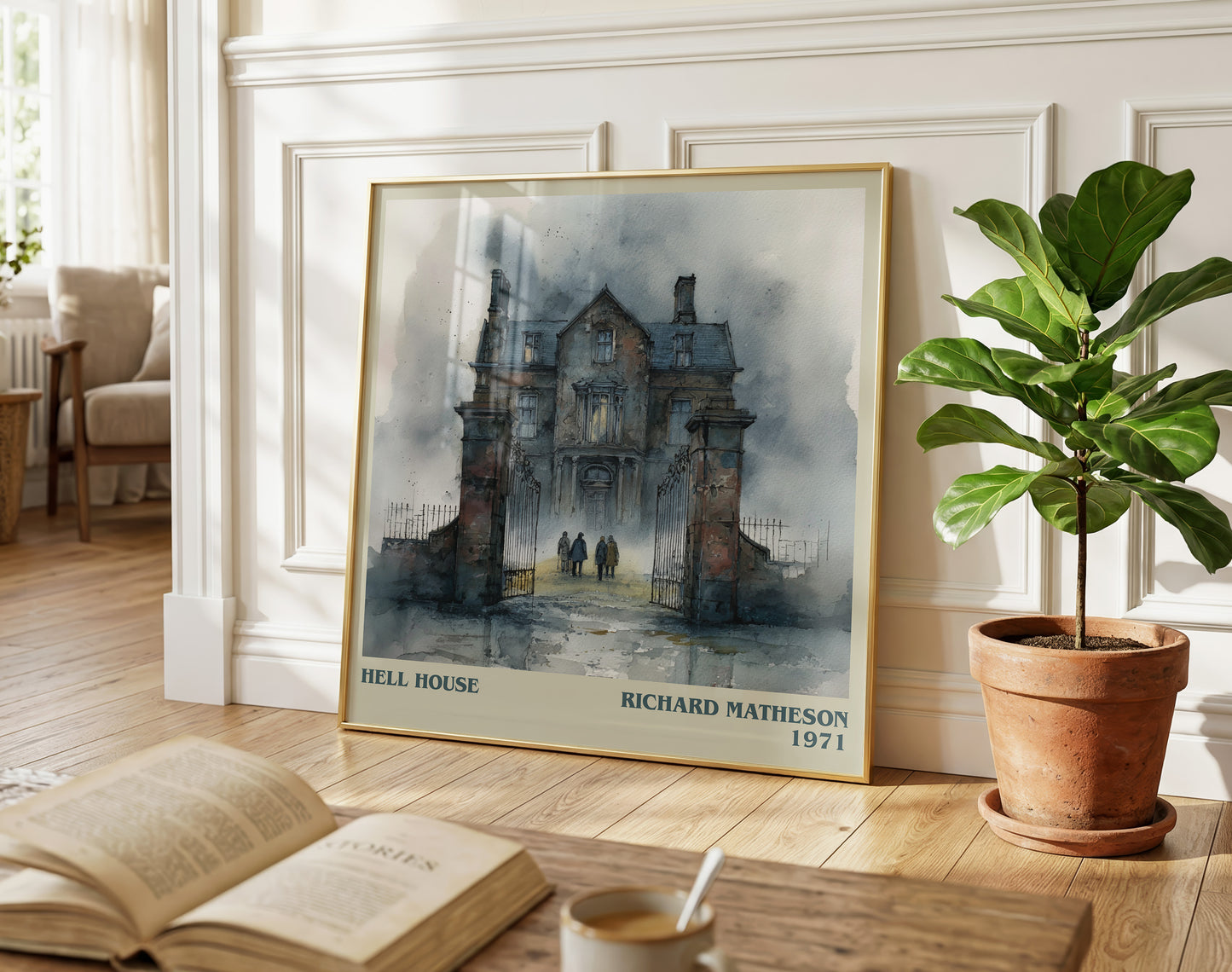 Hell House literary poster paired in gallery wall – literary art prints