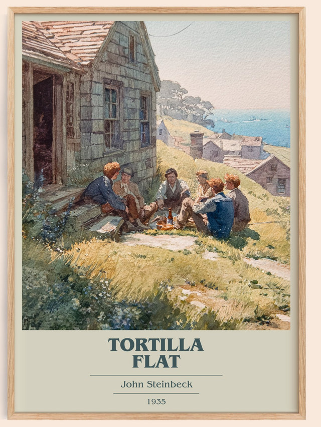 Tortilla Flat Book Cover Poster by John Steinbeck