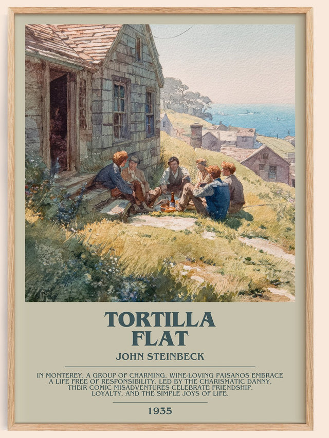 Tortilla Flat Bookish Wall Art by John Steinbeck