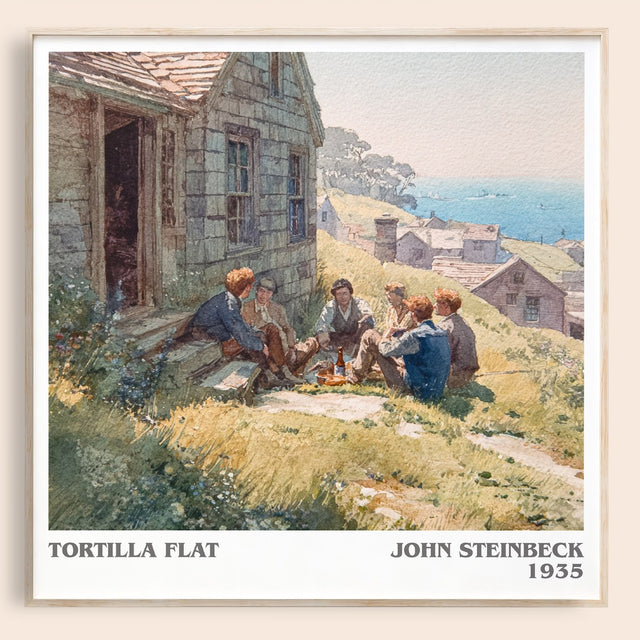 Tortilla Flat Literary Art Print by John Steinbeck