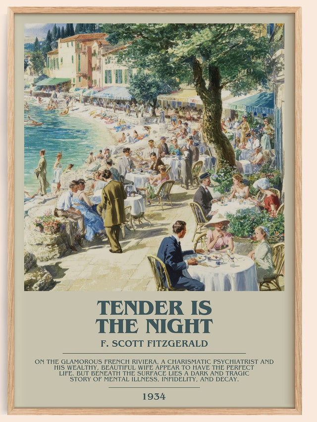 Tender Is the Night Bookish Wall Art by F. Scott Fitzgerald