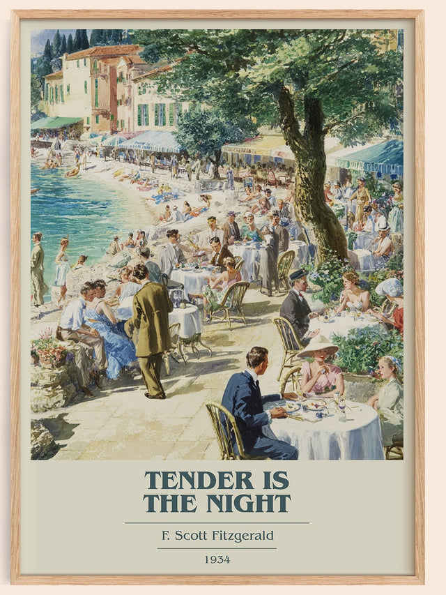 Tender Is the Night Book Cover Poster by F. Scott Fitzgerald