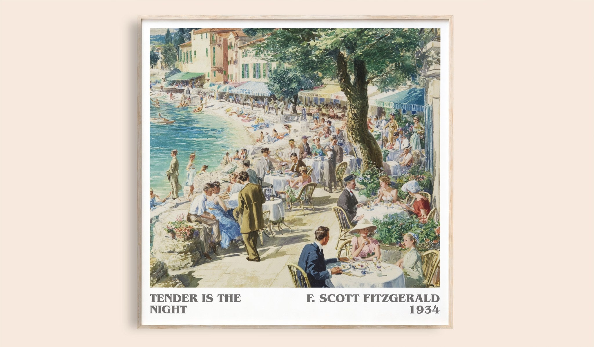Tender Is the Night Literary Art Print by F. Scott Fitzgerald