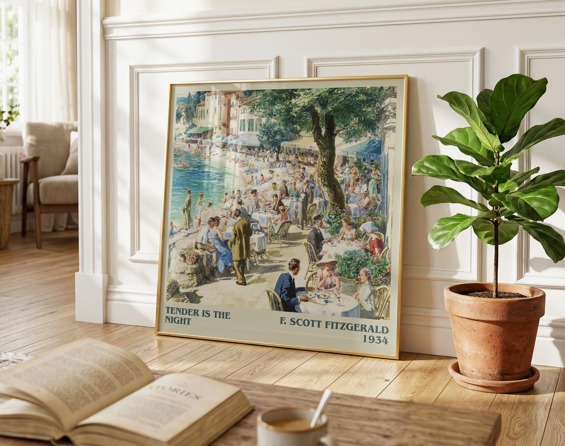 Tender Is the Night literary poster paired in gallery wall – literary art prints