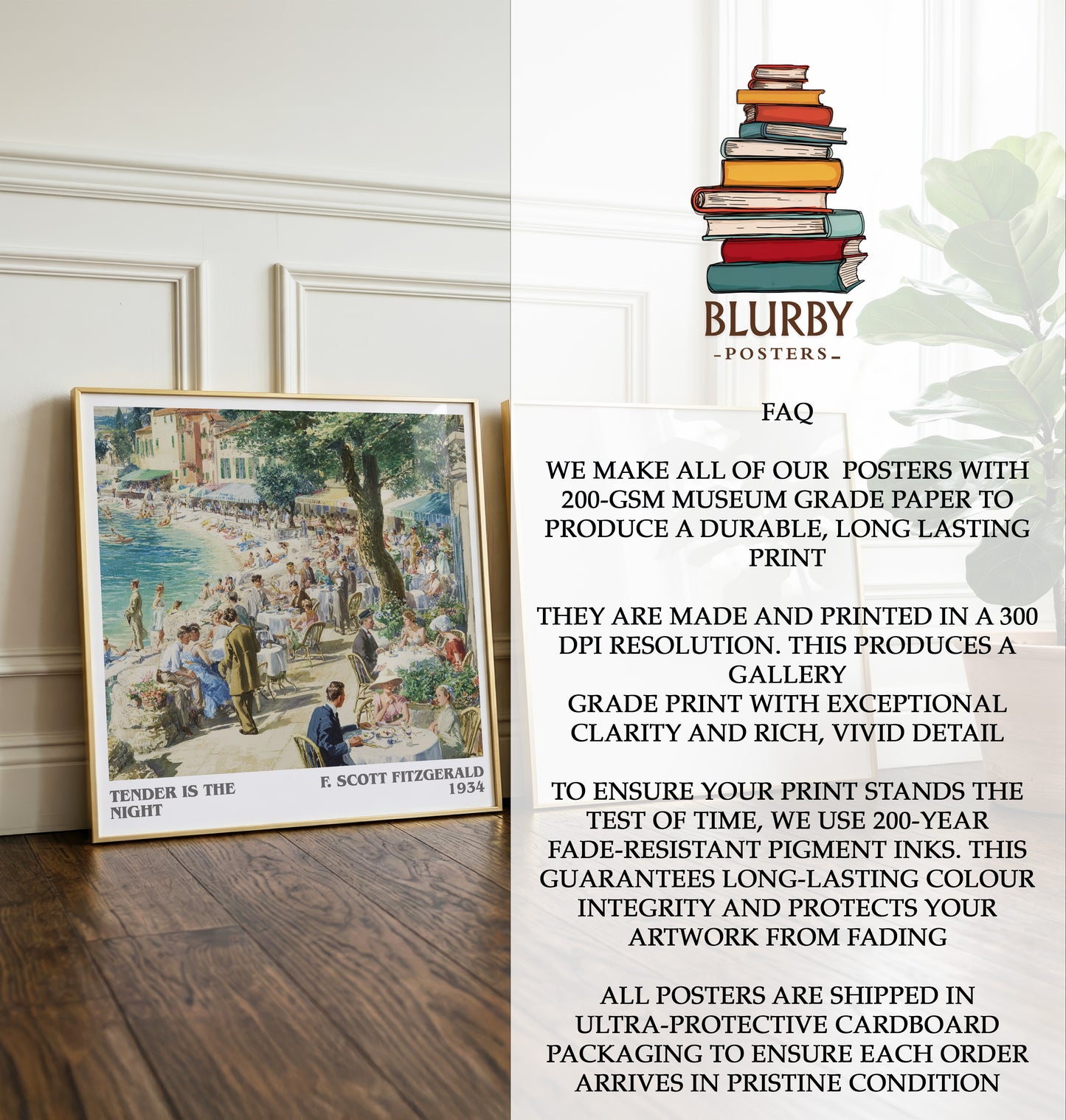 Tender Is the Night Literary Art Print by F. Scott Fitzgerald