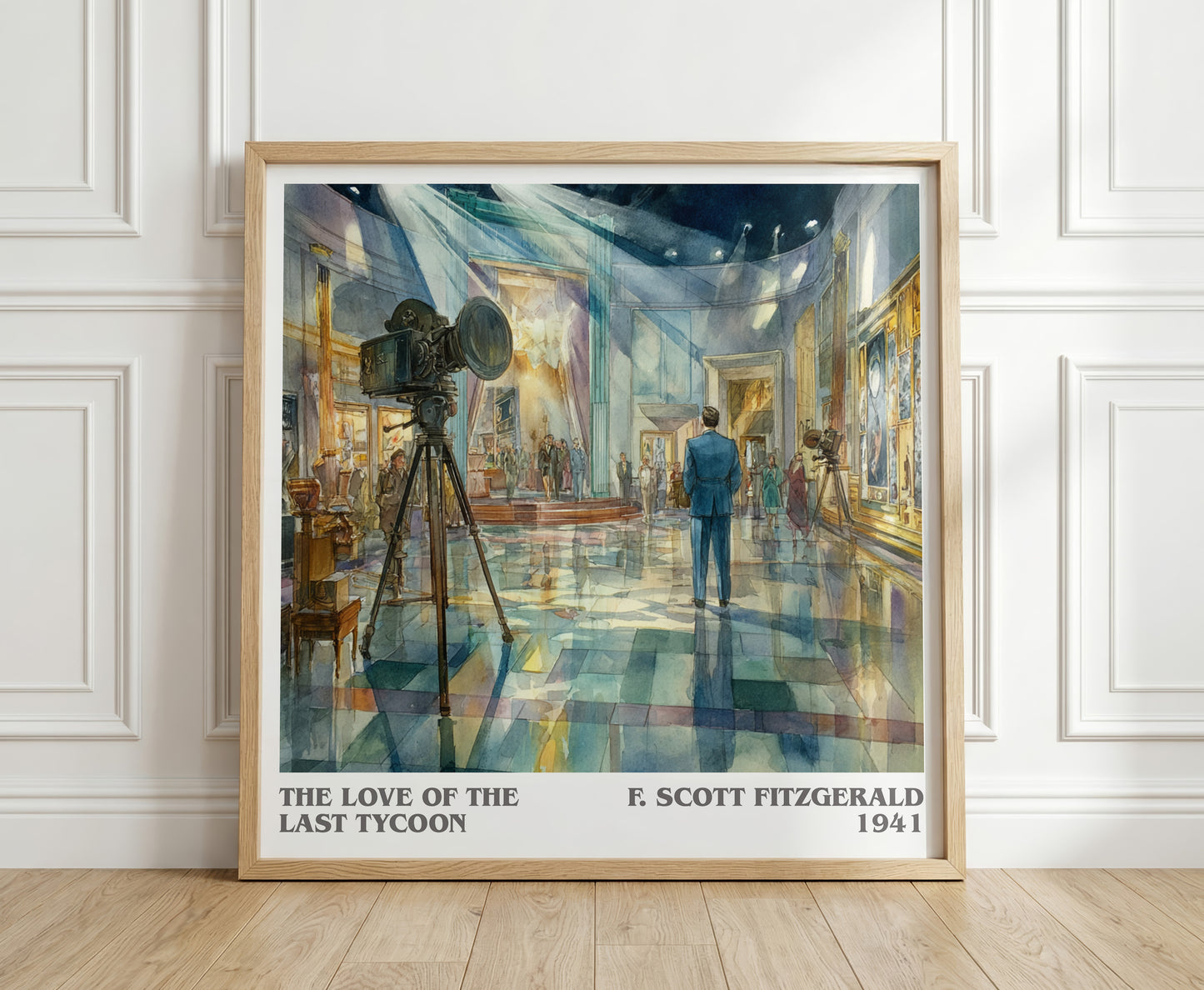 The Love Of The Last Tycoon literary print in frame leaning in hallway – classic literature wall art