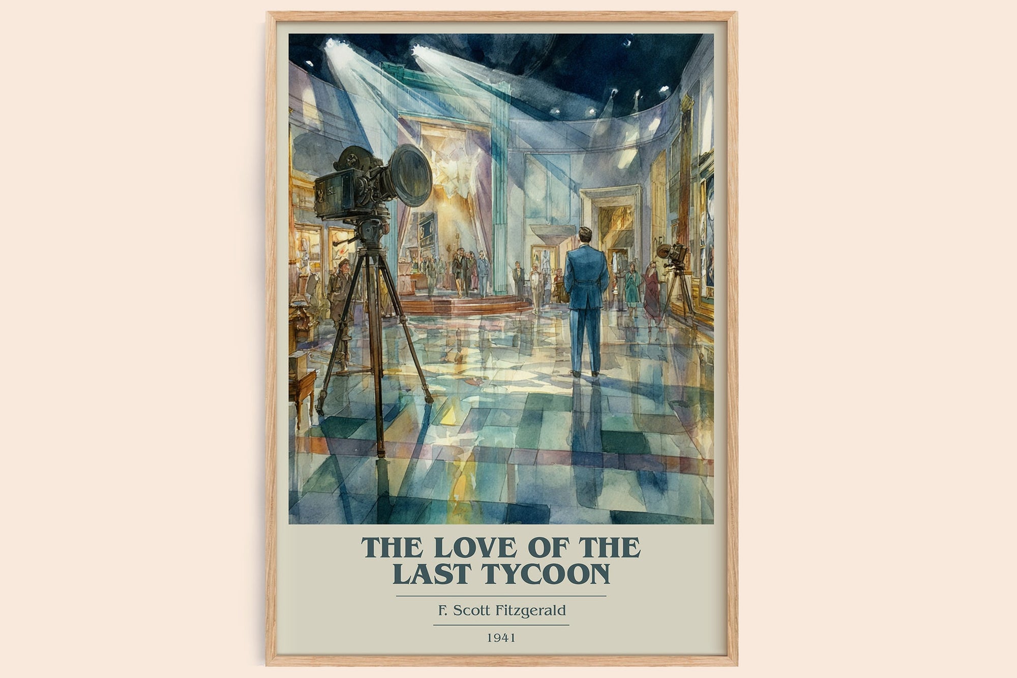 The Love Of The Last Tycoon book cover book poster by F. Scott Fitzgerald – framed literary art print