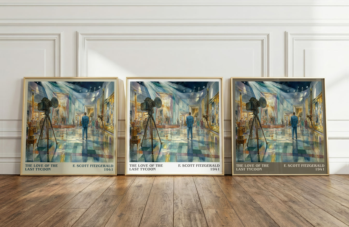 The Love Of The Last Tycoon literary print framed by window – literary home decor
