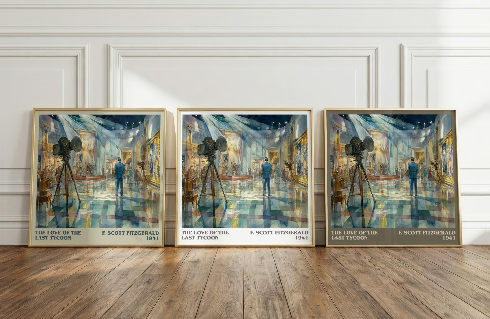 The Love Of The Last Tycoon literary print framed by window – literary home decor