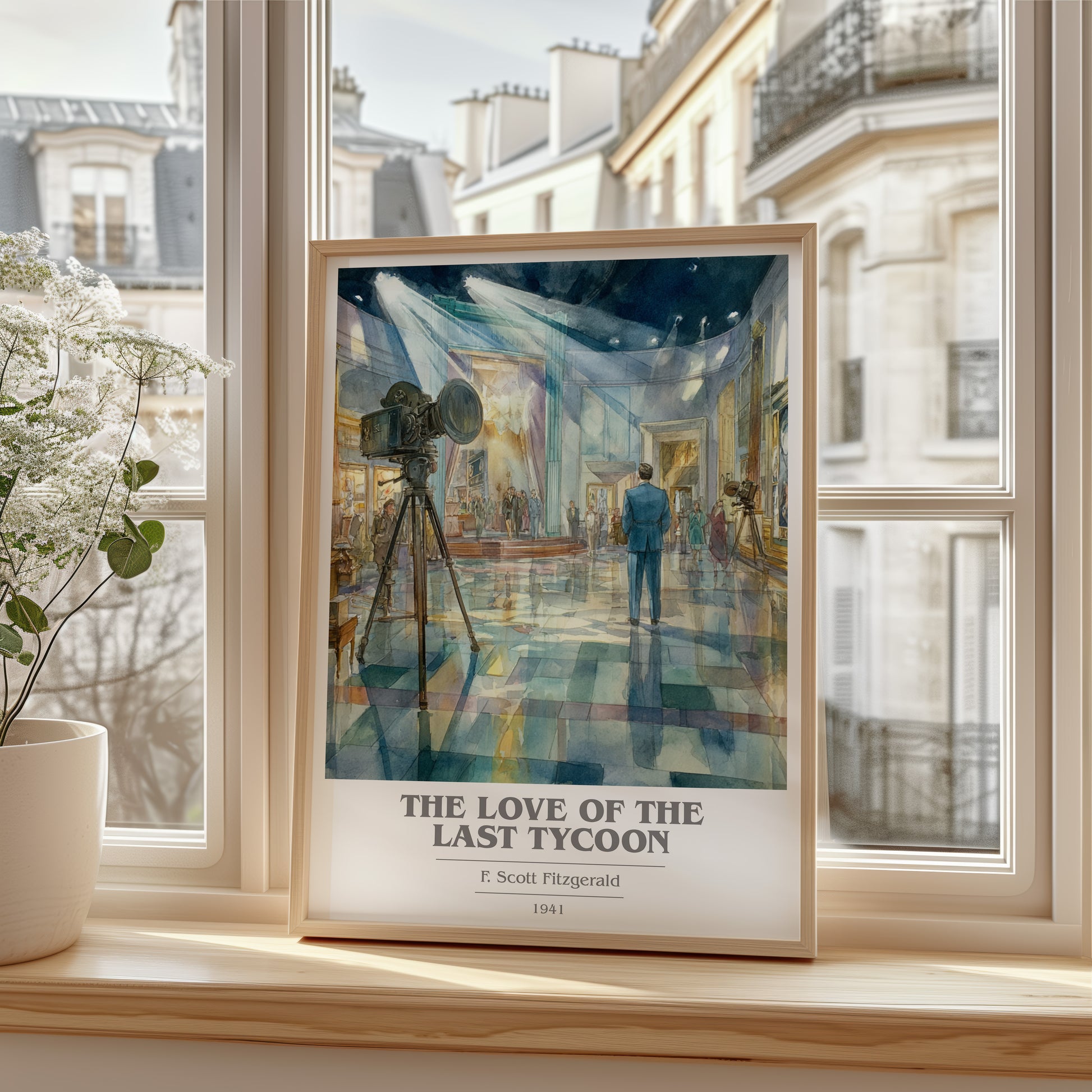 The Love Of The Last Tycoon book cover poster colour and style options – F. Scott Fitzgerald book art