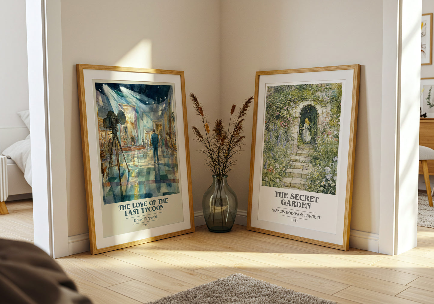 The Love Of The Last Tycoon book cover book poster framed on wall – classic literature wall art