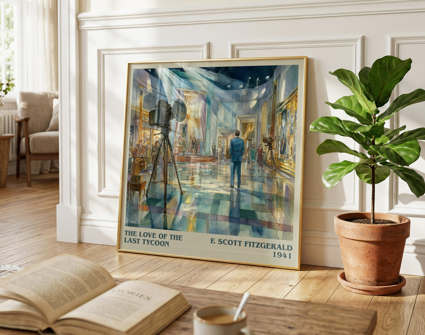 The Love Of The Last Tycoon literary poster paired in gallery wall – literary art prints