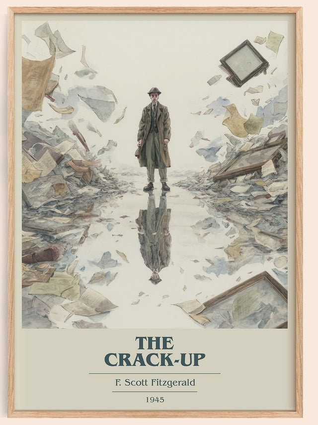 The Crack-Up Book Cover Poster by F. Scott Fitzgerald