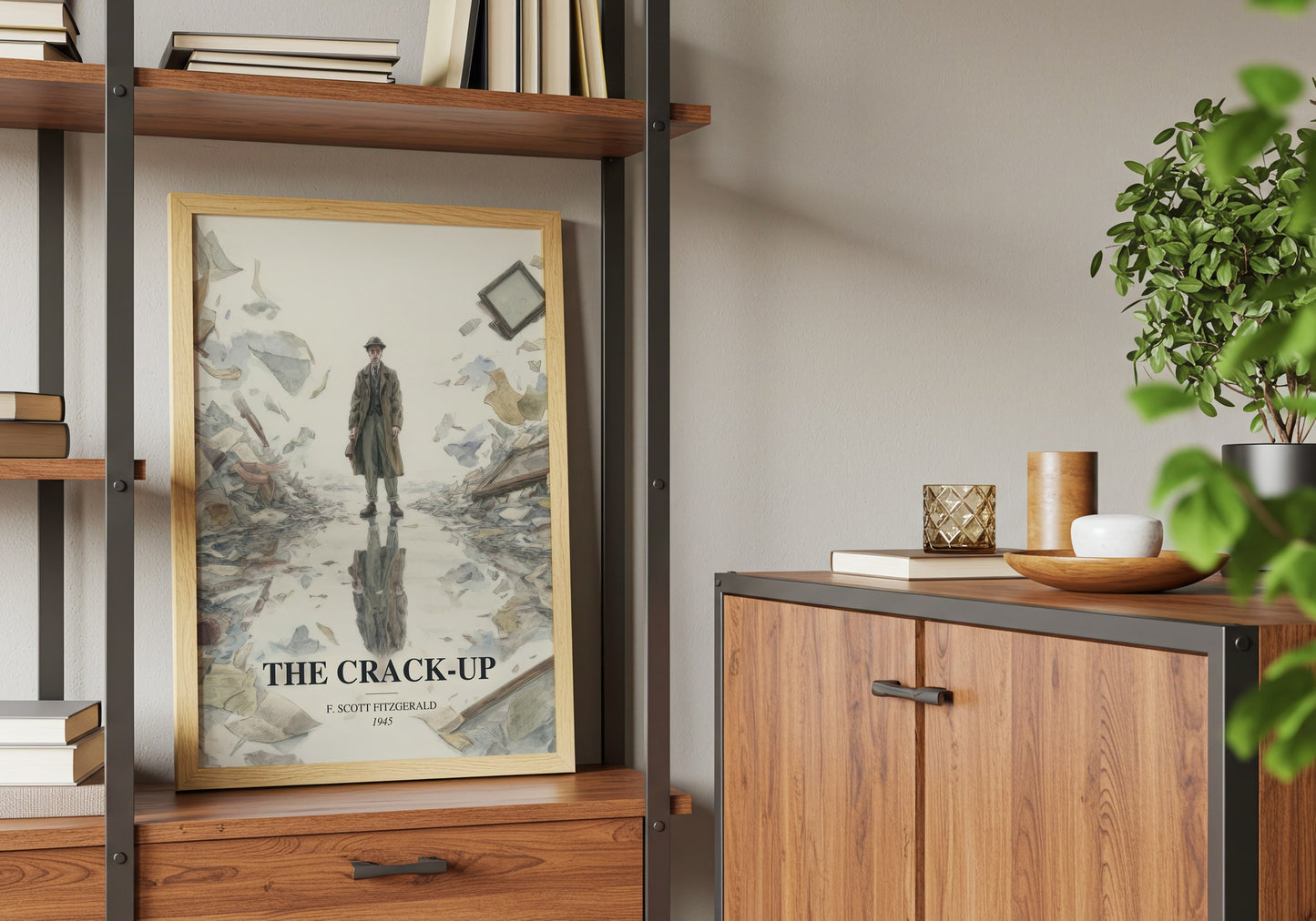 The Crack-Up book watercolour illustration paper finish options – matte satin gloss