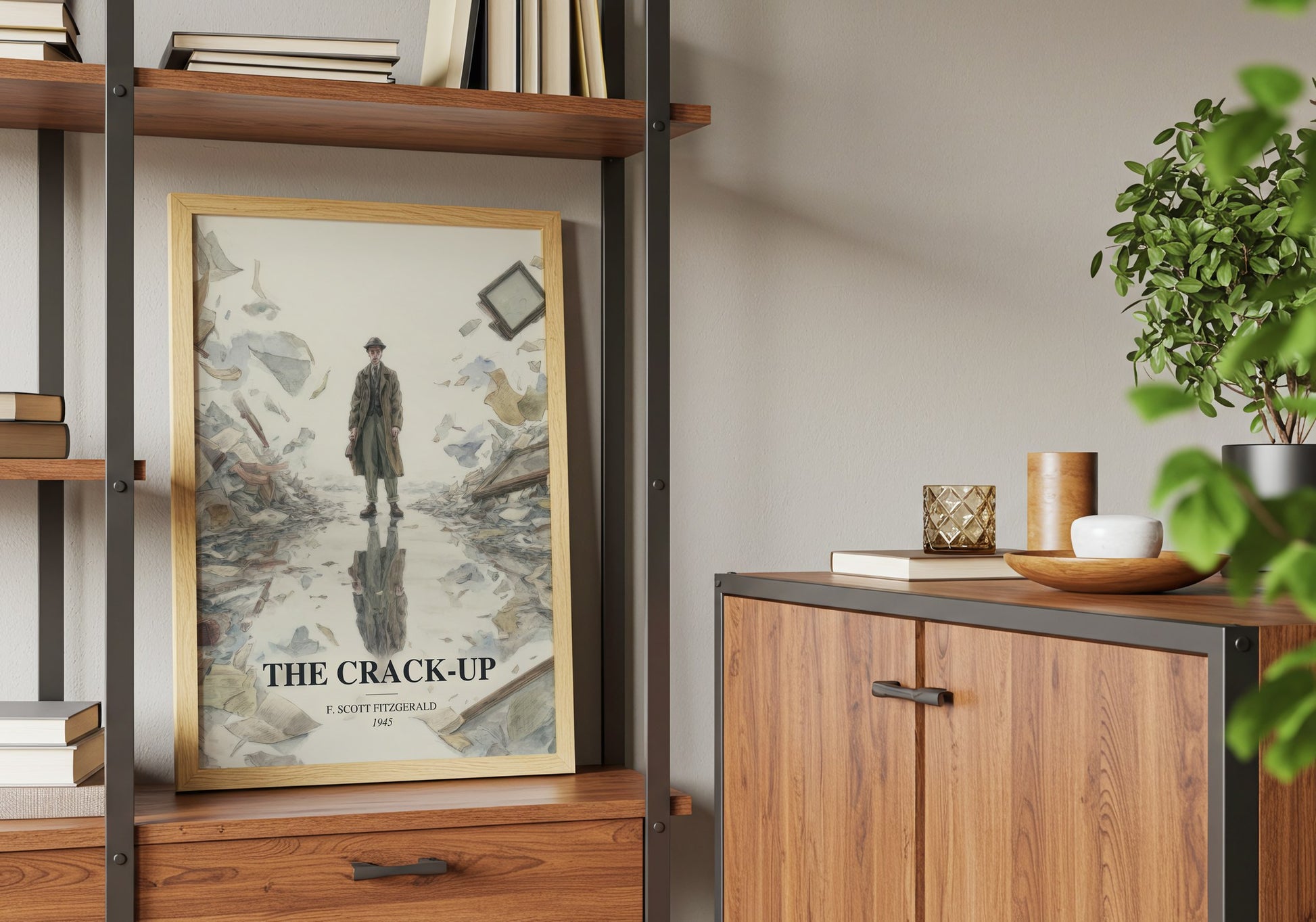 The Crack-Up book watercolour illustration paper finish options – matte satin gloss