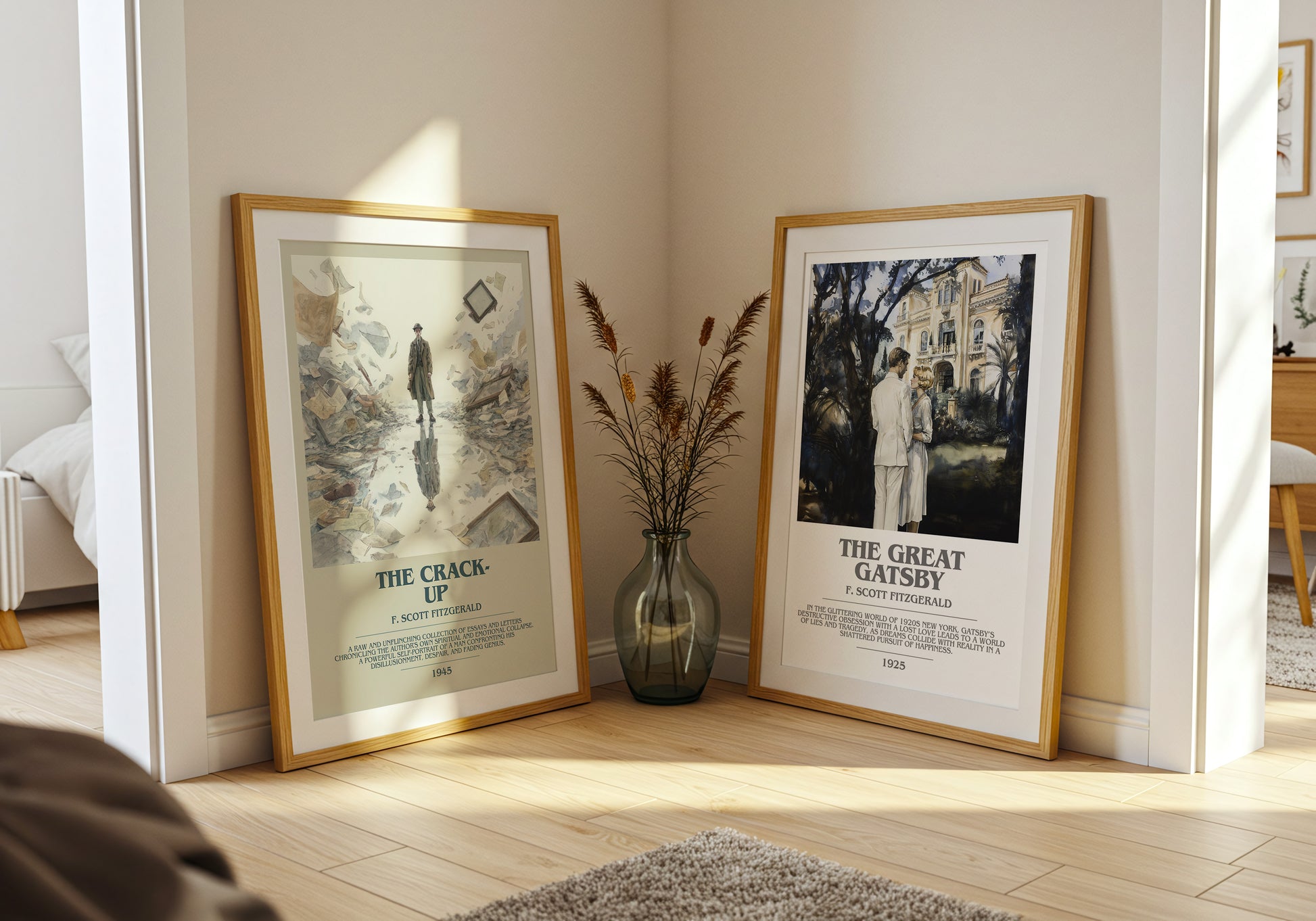 The Crack-Up bookish book poster framed on wall – non fiction wall art
