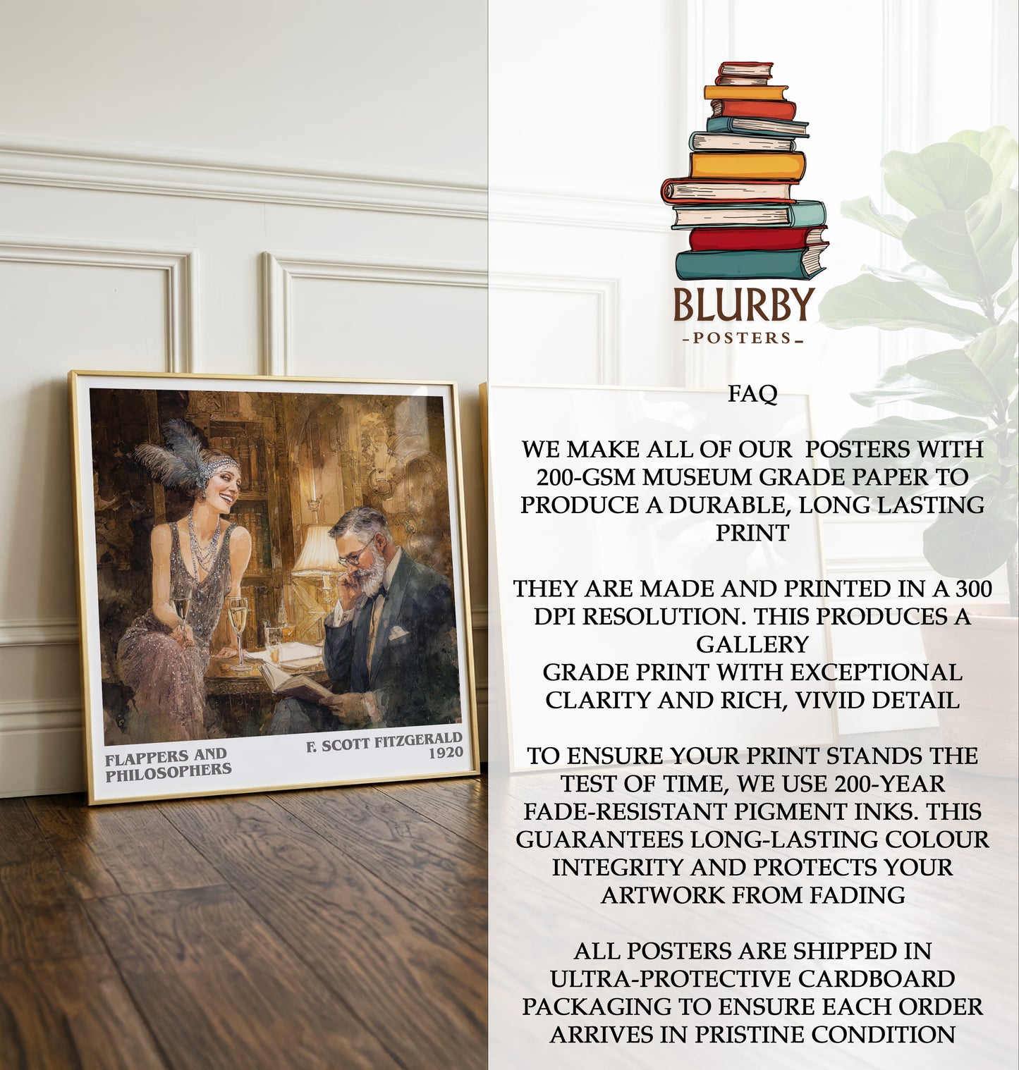 Flappers And Philosophers Literary Art Print by F. Scott Fitzgerald