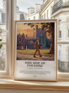 This Side of Paradise bookish poster colour and style options – F. Scott Fitzgerald book art