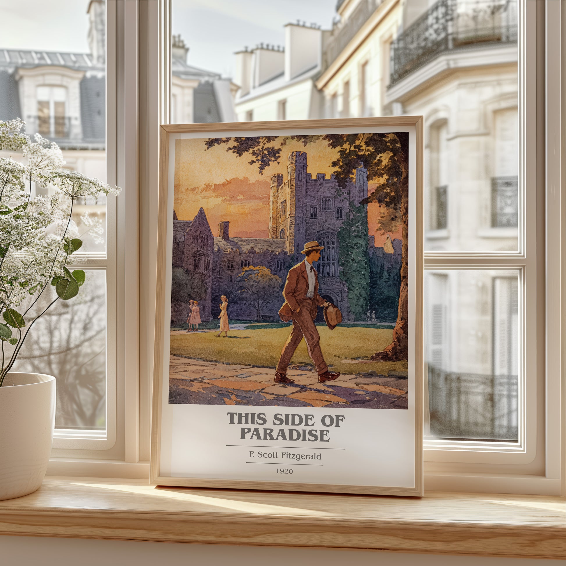 This Side of Paradise book cover poster colour and style options – F. Scott Fitzgerald book art