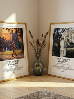 This Side of Paradise bookish book poster framed on wall – coming of age wall art