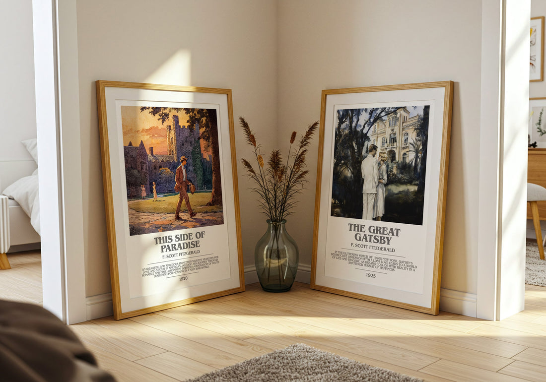 This Side of Paradise bookish book poster framed on wall – coming of age wall art