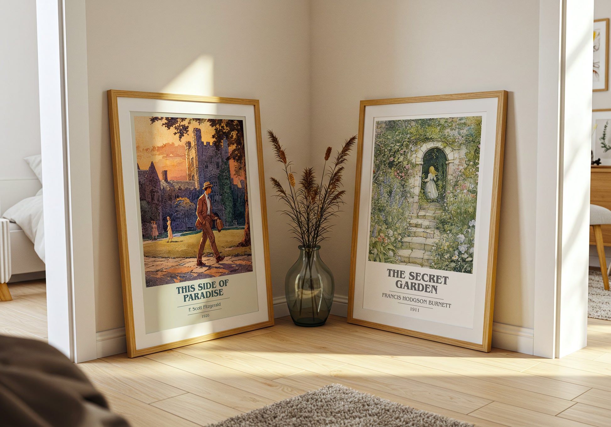 This Side of Paradise book cover book poster framed on wall – coming of age wall art