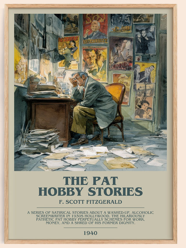 The Pat Hobby Stories Bookish Wall Art by F. Scott Fitzgerald