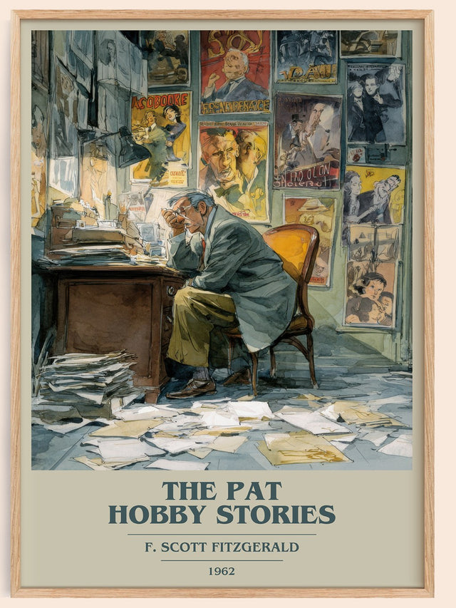 The Pat Hobby Stories Book Cover Poster by F. Scott Fitzgerald