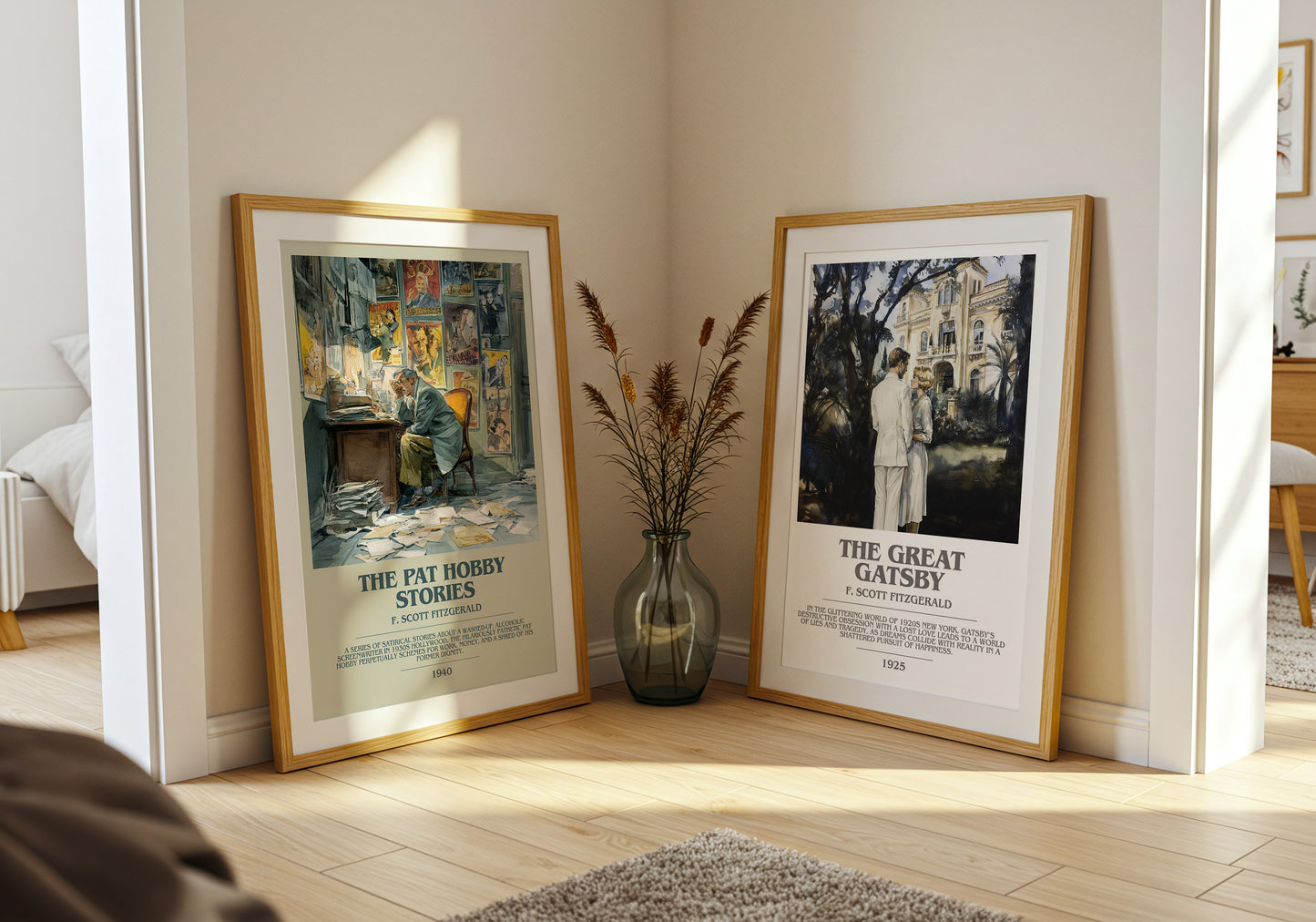 The Pat Hobby Stories bookish book poster framed on wall – gothic wall art