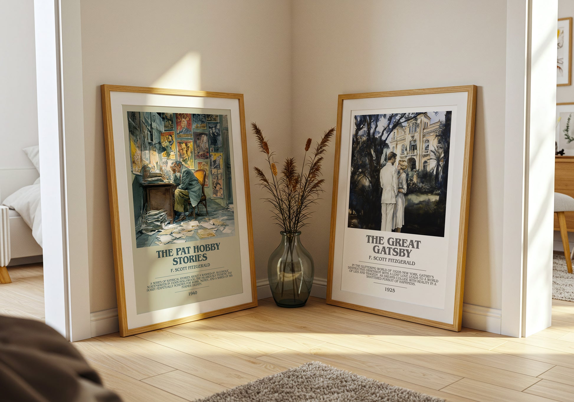 The Pat Hobby Stories bookish book poster framed on wall – gothic wall art