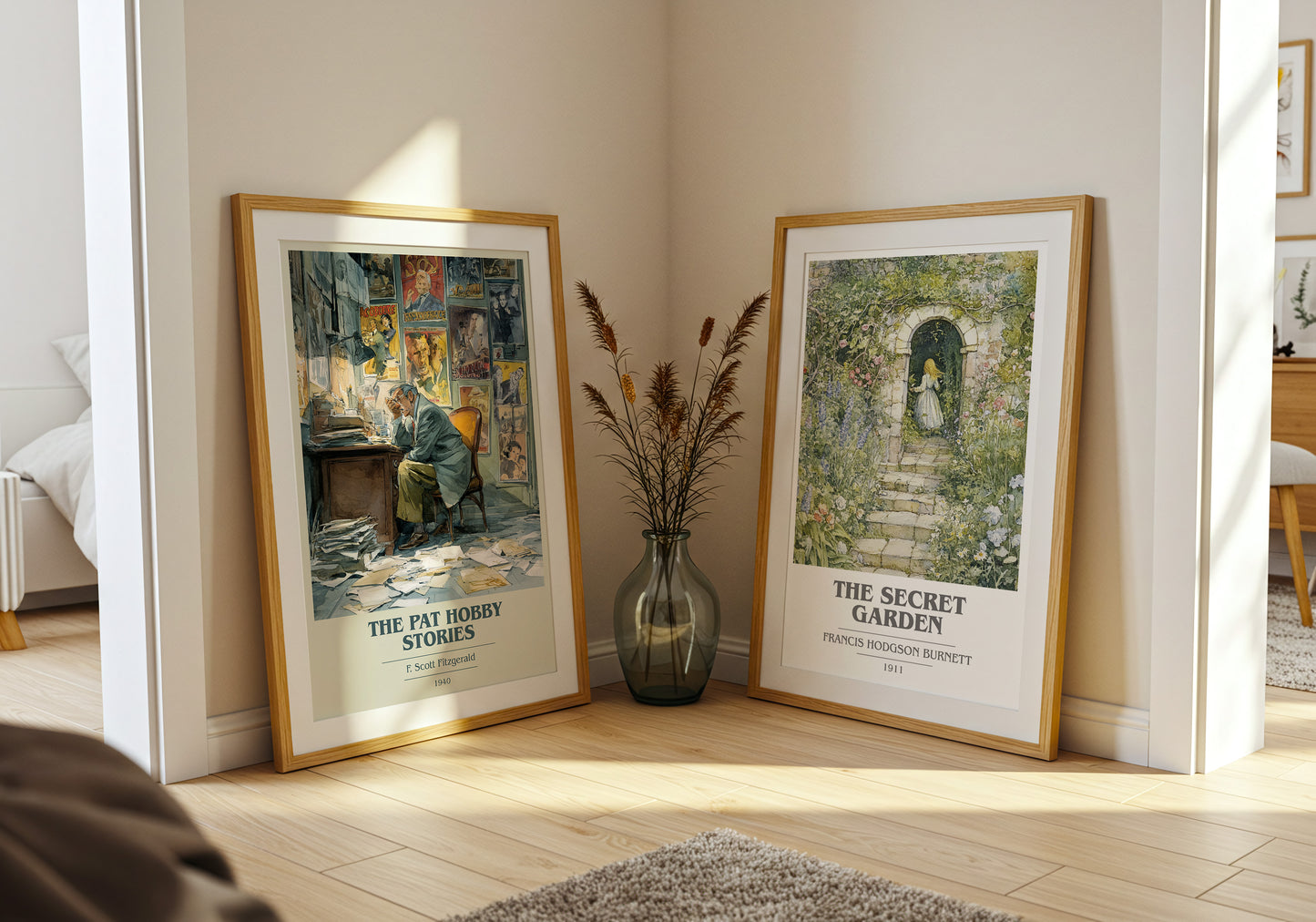 The Pat Hobby Stories book cover book poster framed on wall – literary fiction wall art