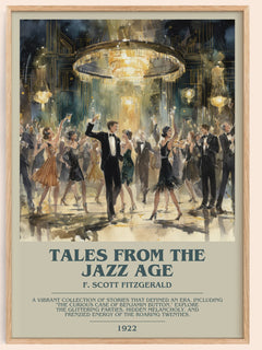 Tales from the Jazz Age Bookish Wall Art by F. Scott Fitzgerald