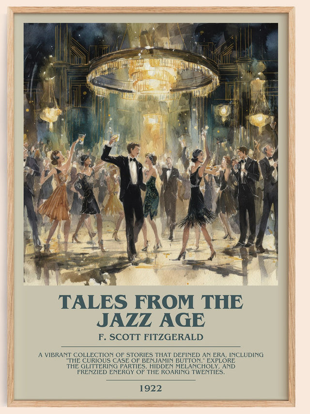 Tales from the Jazz Age Bookish Wall Art by F. Scott Fitzgerald