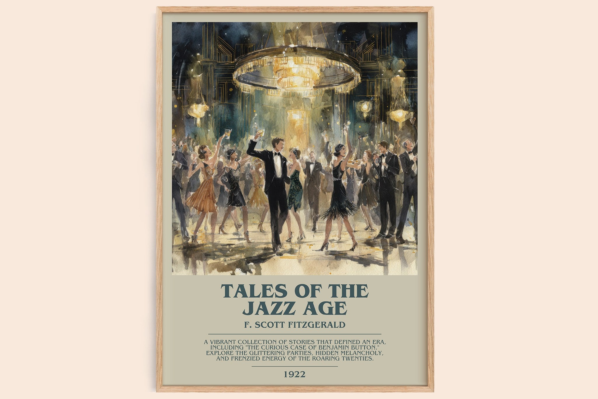Tales of the Jazz Age Bookish Wall Art by F. Scott Fitzgerald