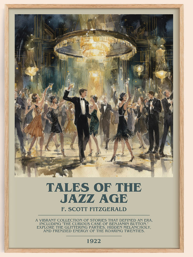 Tales of the Jazz Age Bookish Wall Art by F. Scott Fitzgerald