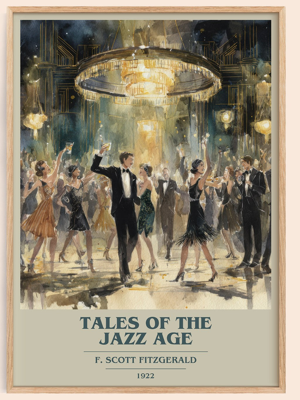 Tales of the Jazz Age Book Cover Poster by F. Scott Fitzgerald