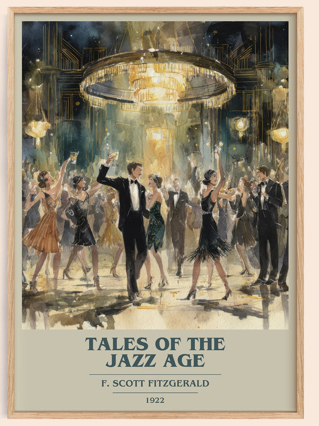 Tales of the Jazz Age Book Cover Poster by F. Scott Fitzgerald