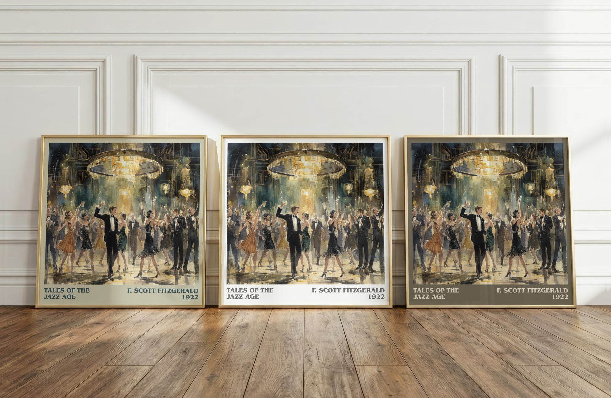 Tales from the Jazz Age literary print framed by window – literary home decor